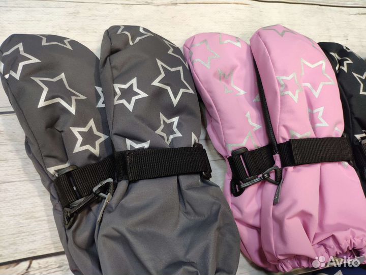 Перчатки краги варежки детские непромокаемые