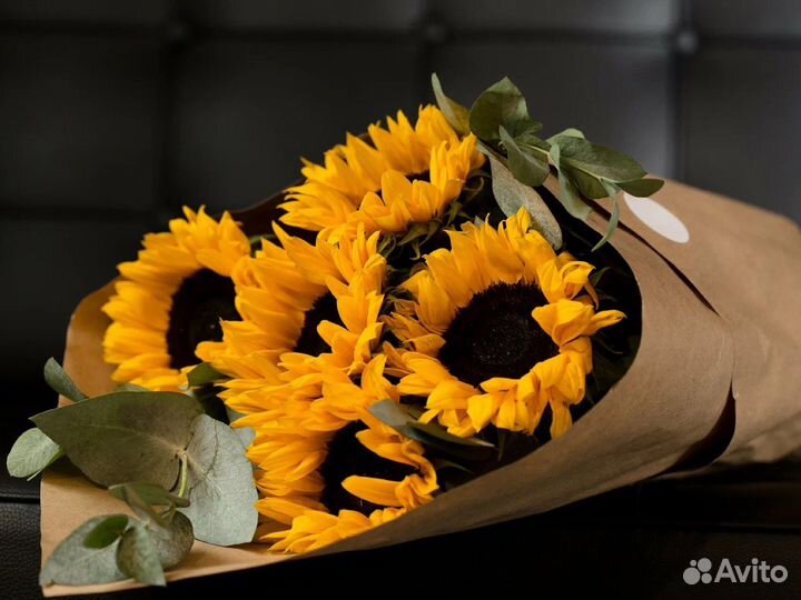 Букет из подсолнухов