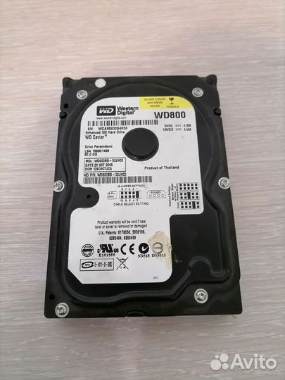 Жесткий диск Western Digital WD800BB-00JHC0
