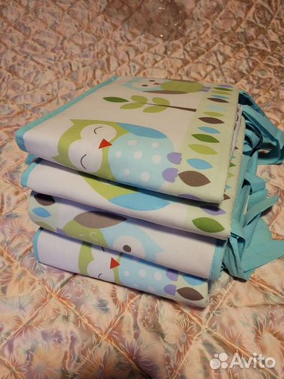 Бортики для детской кроватки