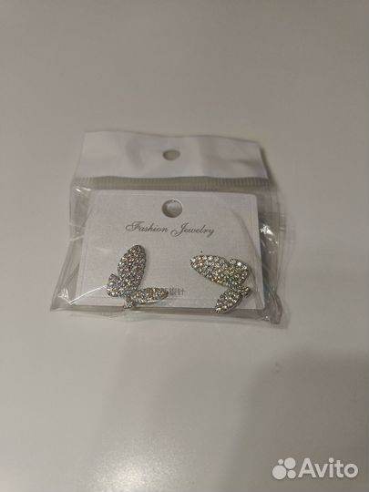 Серьги бабочки