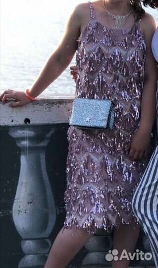 Сумка клач Pull&Bear блестящая