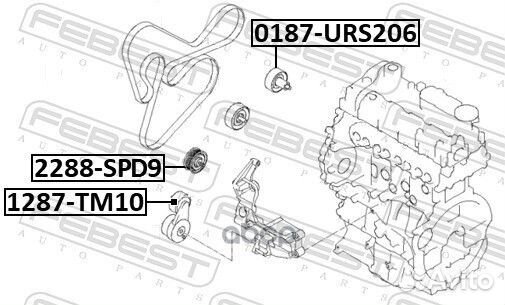 2288-SPD9 ролик обводной Hyundai i30/ix35/Sant