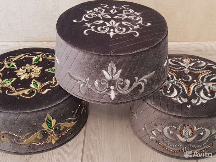 Тюбетейка серая