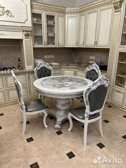 Стол Gold Стулья Шейх