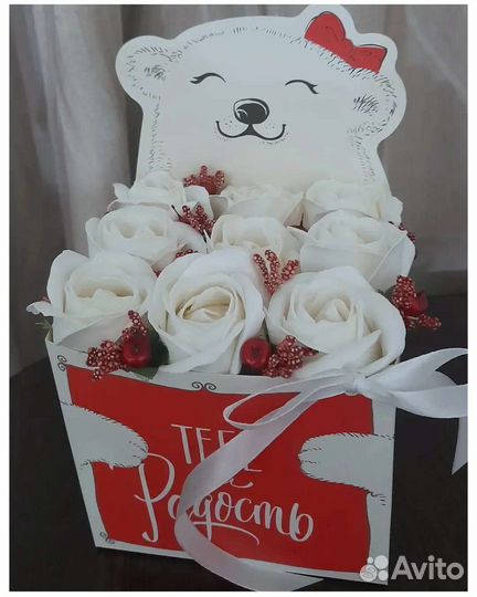 Букет из мыльных роз