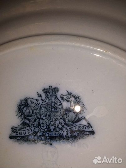 Тарелка 19 век/ Винтаж, английский фарфор,BWM&Co