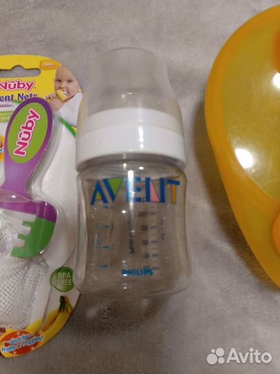 Бутылочка avent ниблер nuby ложки тарелка