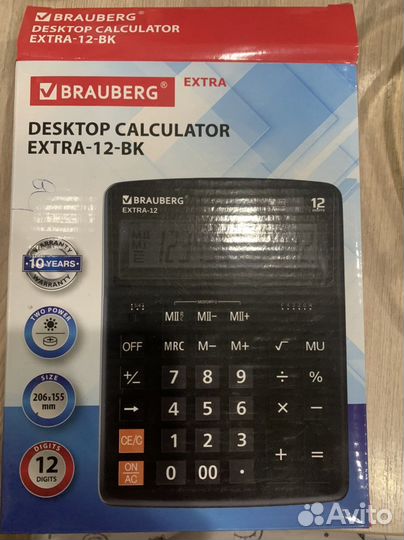 Калькулятор Brauberg extra-12-bk