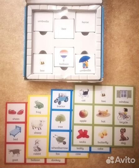 Игра с картинками и английским словесным лото