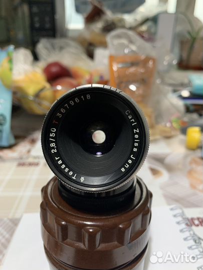 Объектив carl zeiss jena Tessar 2,8/50