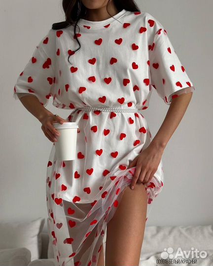 Платье футболка