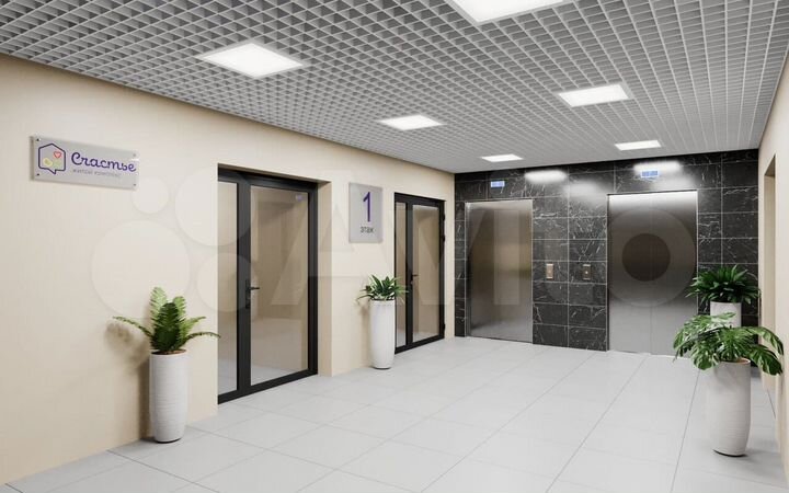 2-к. квартира, 64,6 м², 7/25 эт.