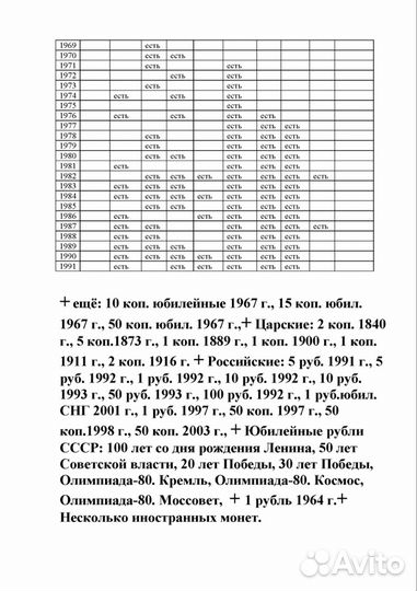 Продам монеты СССР и другие
