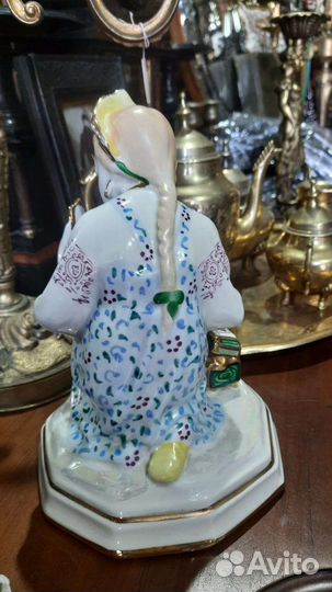 Статуэтка малахитовые шкатулка