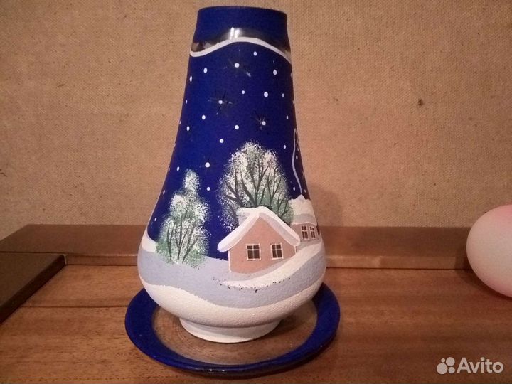 Ёлочные игрушки СССР и подсвечник новогодний