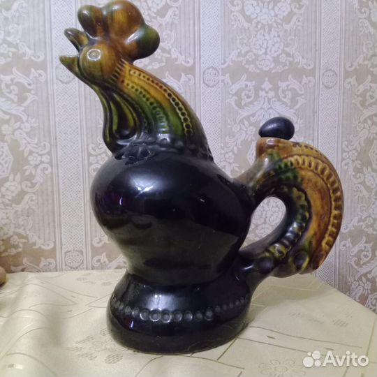Петух (графин) керамика. УССР. Васильковский