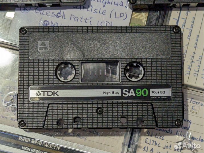 Аудиокассета TDK SA90 Super Avilyn Cassette