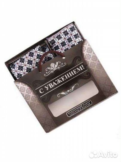 Галстук и платок в подарочной упаковке