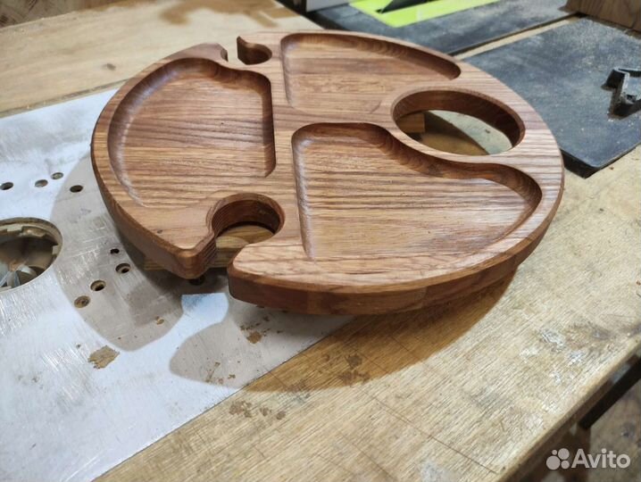 Винный столик поднос из дуба