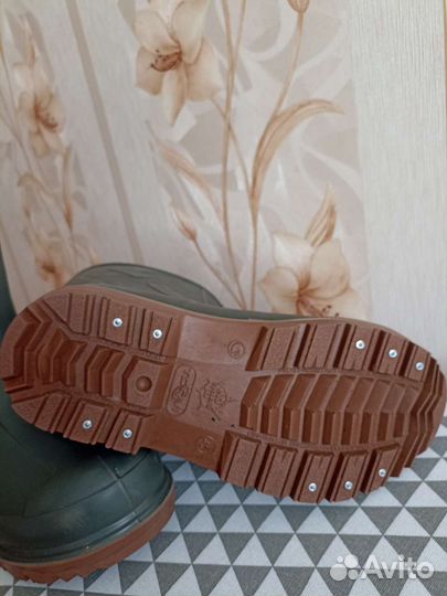 Сапоги резиновые torvi эва шипованные с вкладышем