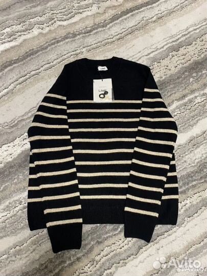 Свитер lime Zara в полоску шерсть