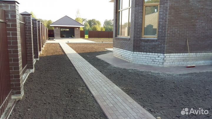 Бетонные работы/Отмостка вокруг дома