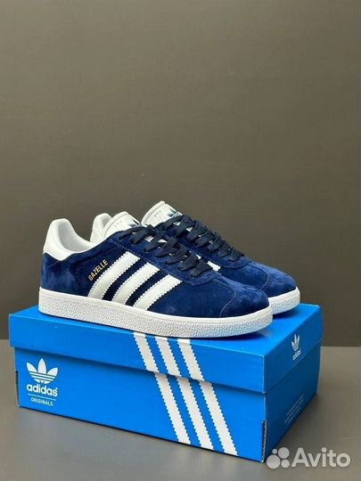 Кроссовки Adidas Gazelle синие 8