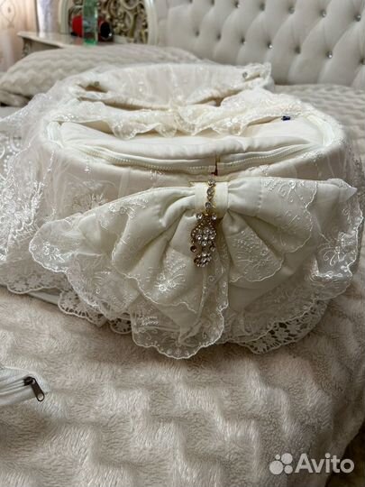 Люлька- переноска для новорожденных, с козырьком