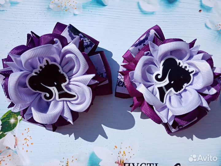 Школьные бантики для волос