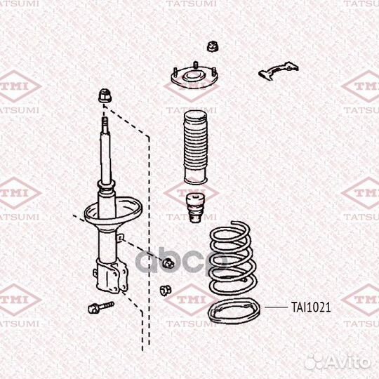 Проставка пружины задняя нижняя TAI1021 tatsumi