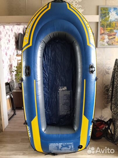 Лодка надувная двухместная