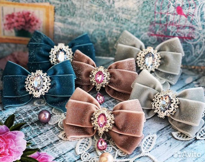 Бархатные бантики