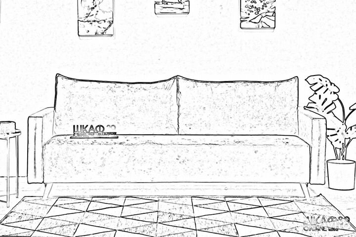 Катания диван прямой Foxy 73 (6 кат)