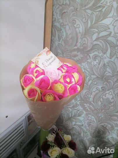 Букет цветов из мыла