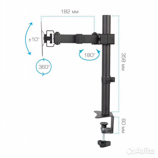 Настольный кронштейн для мониторов LCD-T02