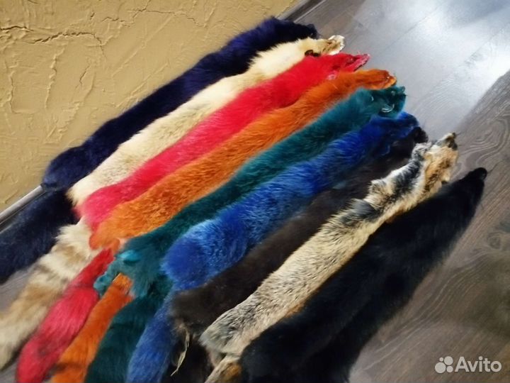 Мех Лиса крашеная