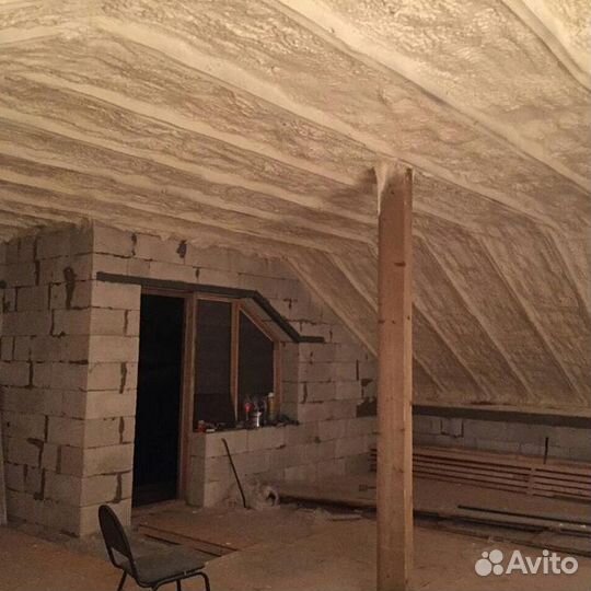 Утепление пенополиуретаном крыши дома