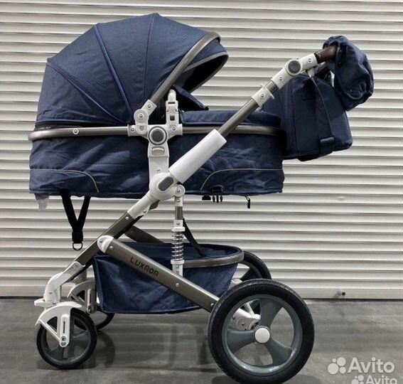 Коляска трансформер 3в1+ матрас, сумка, муфты