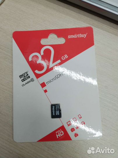 Карта памяти MicroSD 32гб 10 class