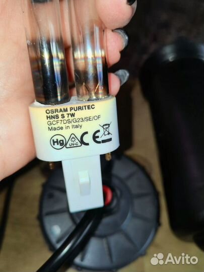 Колба с адаптером для уф jebo uv- h7