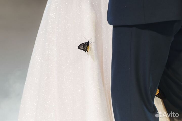 Свадебное платье 44 46 с рукавами
