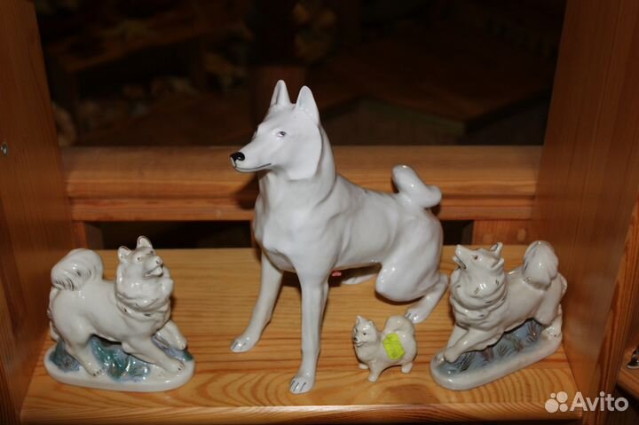 Фарфор собаки и другие животные