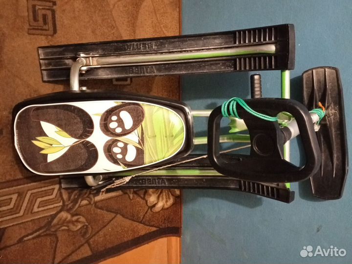 Детские санки с рулем