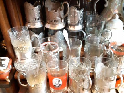 Подстаканники, стаканы СССР