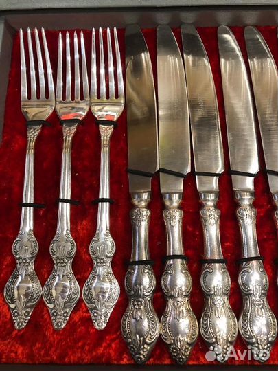 Набор столовых приборов мельхиор СССР