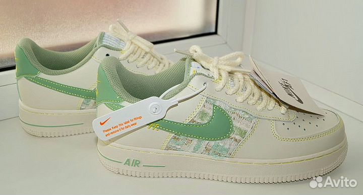 Новые Кроссовки женские Nike Air Force 1 натур.кож