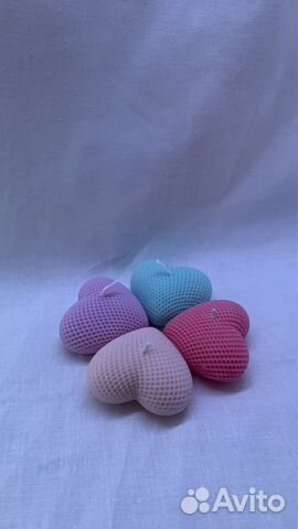 Свеча сердце из соевого воска