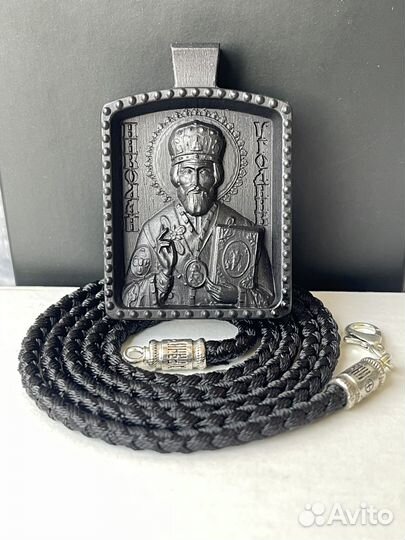 Крест икона резная