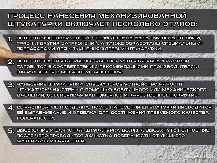 Механизированная штукатурка с гарантией